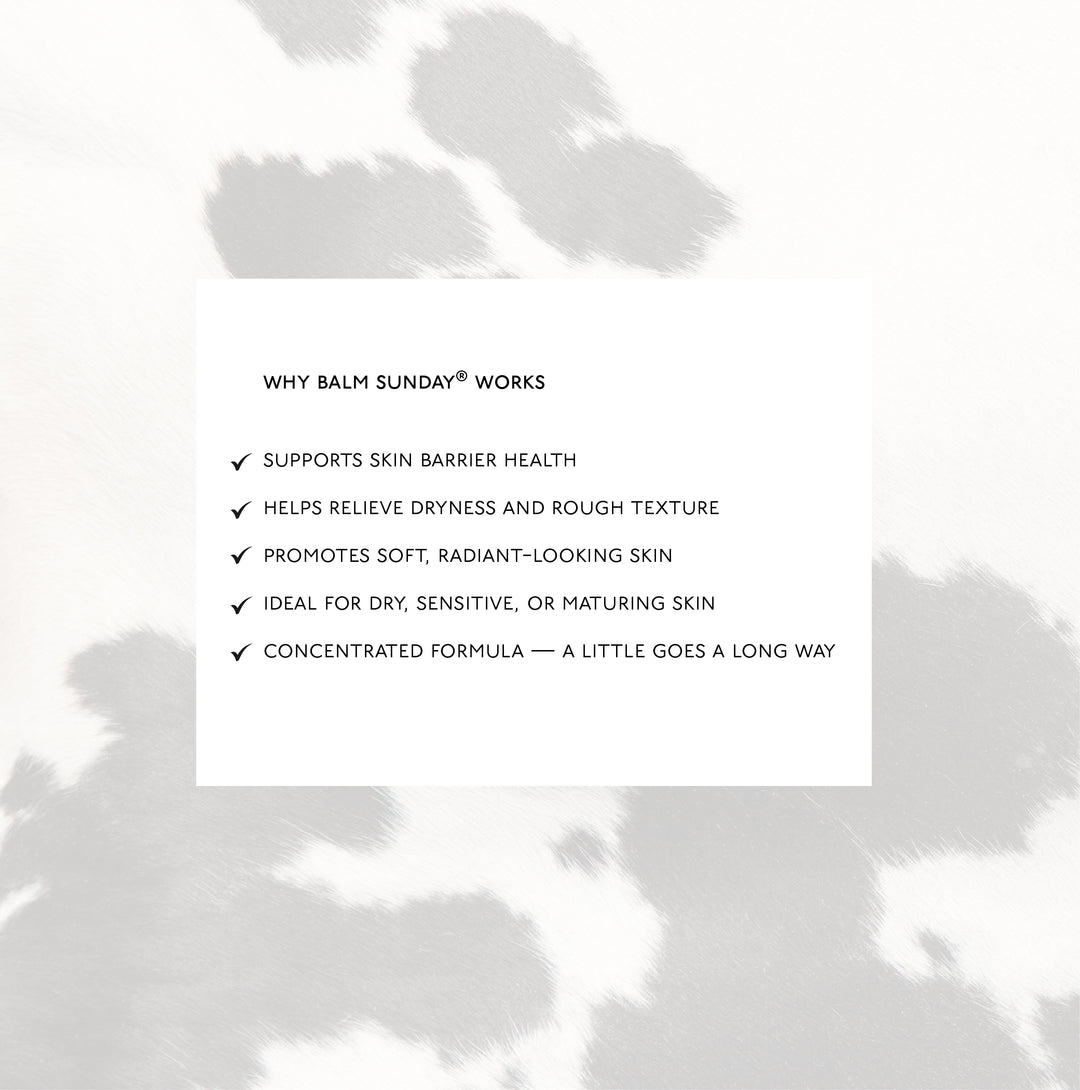 BALM SUNDAY® Tallow Based Body Balm for Dry Skin | Deep Moisture Natural Body Balm