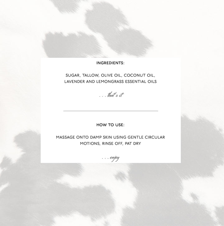 SUGAR MAMA™ Tallow Sugar Scrub & Moisturizing Body Polish | Natural Exfoliating Scrub for Dry Skin